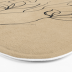 Line Wildflowers 2 Bath Mat Gallery Image 3