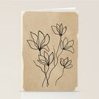 Line Wildflowers 2 Stationery Card Gallery Image 2