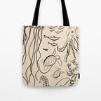 Minimal Sea Life 2 Tote Bag Gallery Image 1