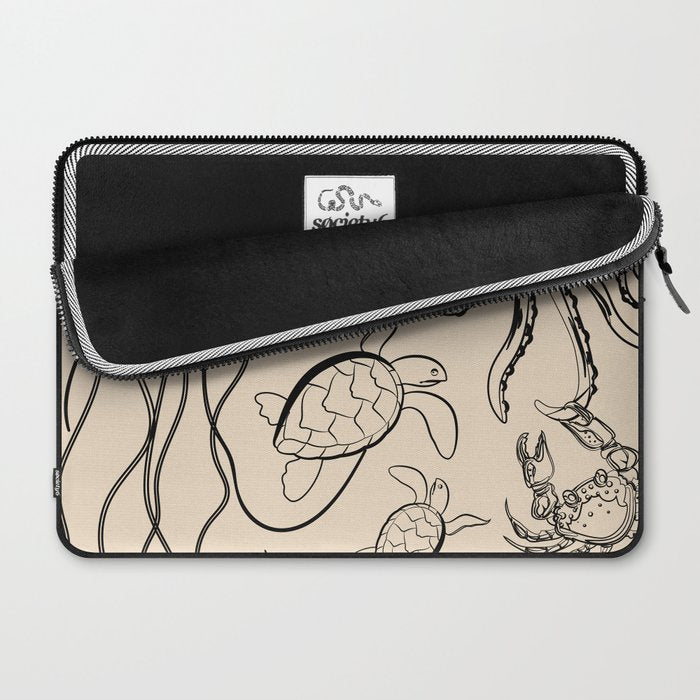 Minimal Sea Life 2 Laptop Sleeve Gallery Image 2