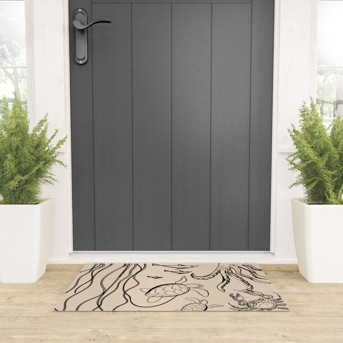 Minimal Sea Life 2 Welcome Mat Gallery Image 3