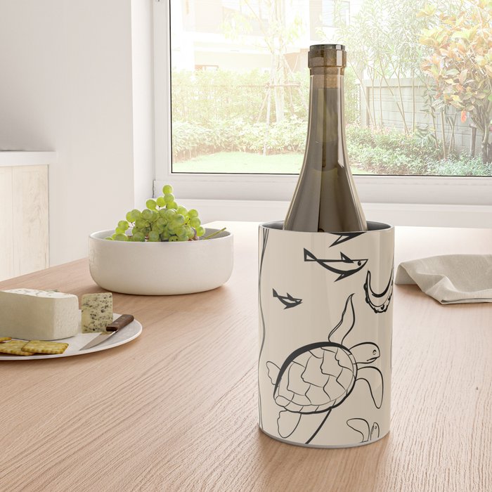 Minimal Sea Life 2 Wine Chiller Gallery Image 4