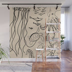 Minimal Sea Life 2 Wall Mural Gallery Image 1