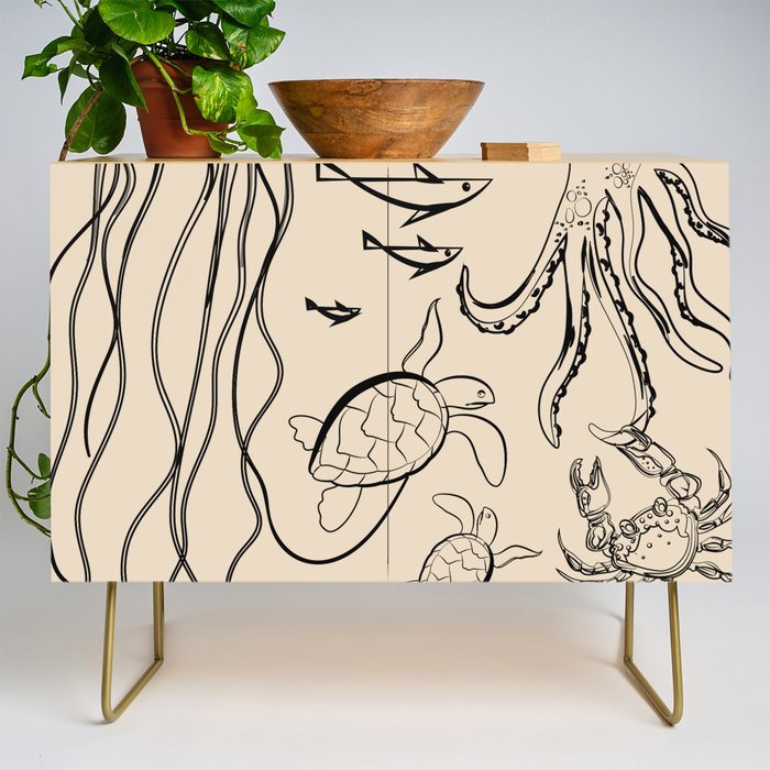 Minimal Sea Life 2 Credenza Gallery Image 1