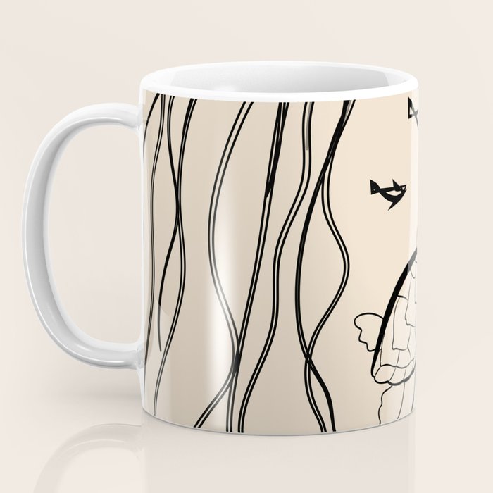 Minimal Sea Life 2 Coffee Mug Gallery Image 3