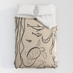 Minimal Sea Life 2 Comforter Gallery Image 6