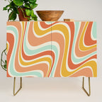 Groovy Wavy 1970s Pattern Credenza Gallery Image 1