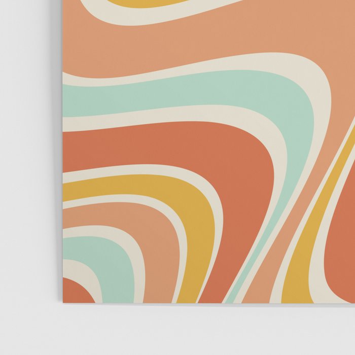 Groovy Wavy 1970s Pattern Poster Gallery Image 3