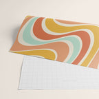 Groovy Wavy 1970s Pattern Wrapping Paper Gallery Image 2