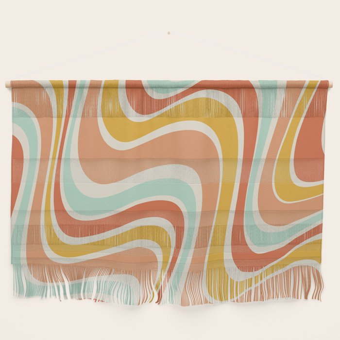 Groovy Wavy 1970s Pattern Wall Hanging Gallery Image 1
