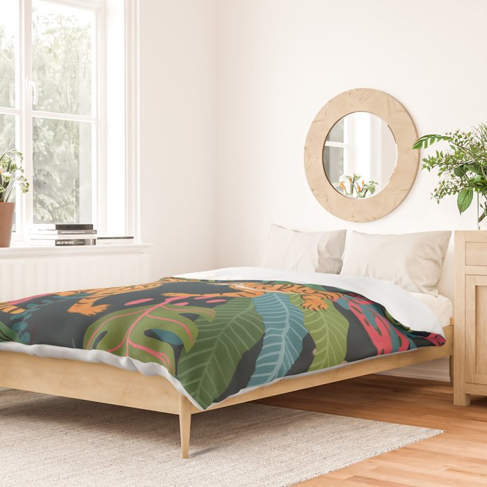 Jungle Cats - Roaring Tigers Duvet Cover Gallery Image 2