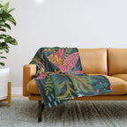 Jungle Cats - Roaring Tigers Throw Blanket Gallery Image 1