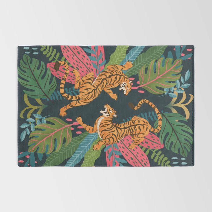 Jungle Cats - Roaring Tigers Rug Gallery Image 2