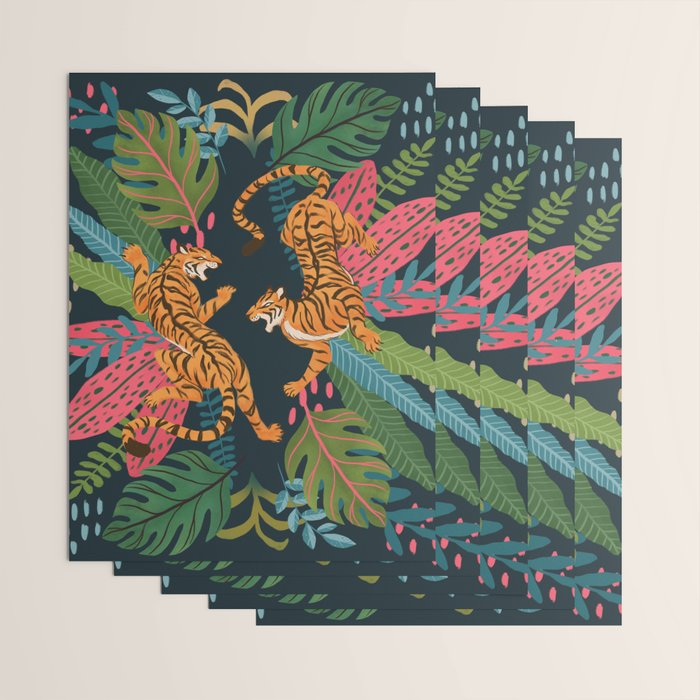 Jungle Cats - Roaring Tigers Wrapping Paper Gallery Image 3