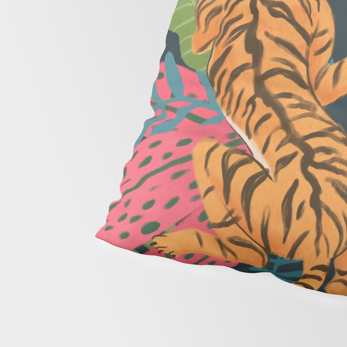 Jungle Cats - Roaring Tigers Pillow Sham Gallery Image 4