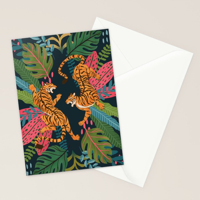 Jungle Cats - Roaring Tigers Stationery Card Gallery Image 2