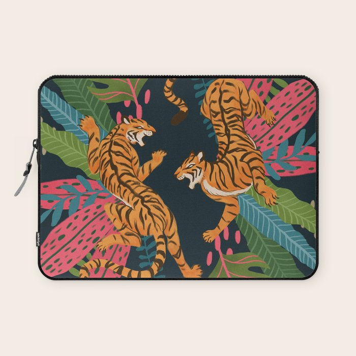 Jungle Cats - Roaring Tigers Laptop Sleeve Gallery Image 1