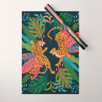 Jungle Cats - Roaring Tigers Wrapping Paper Gallery Image 1