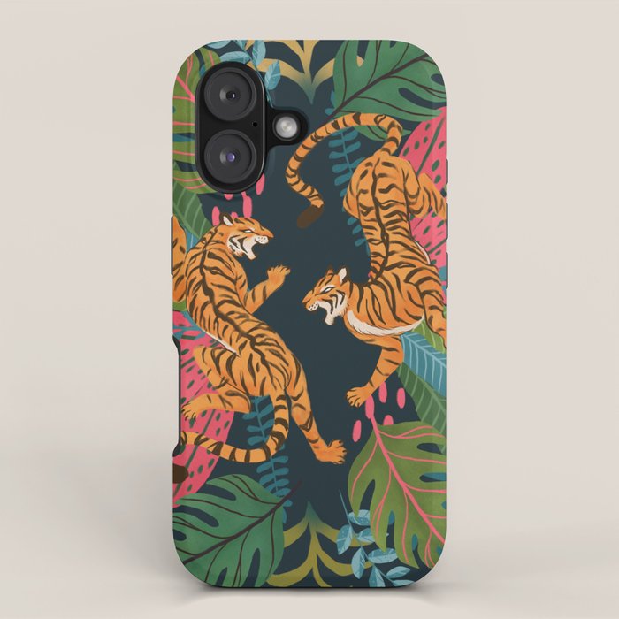 Jungle Cats - Roaring Tigers iPhone Case Gallery Image 1