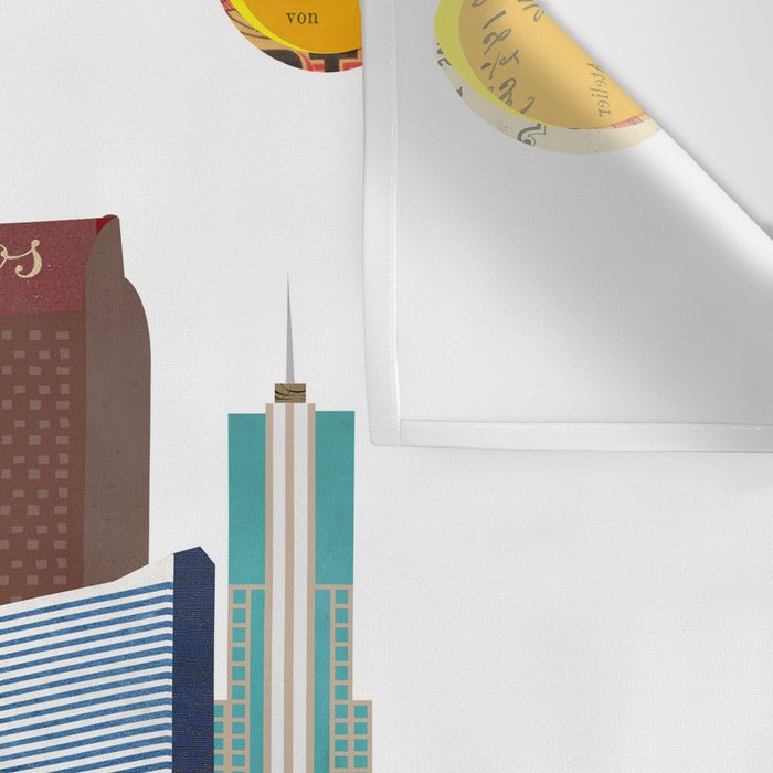 Denver Skyline Wall Tapestry Gallery Image 3