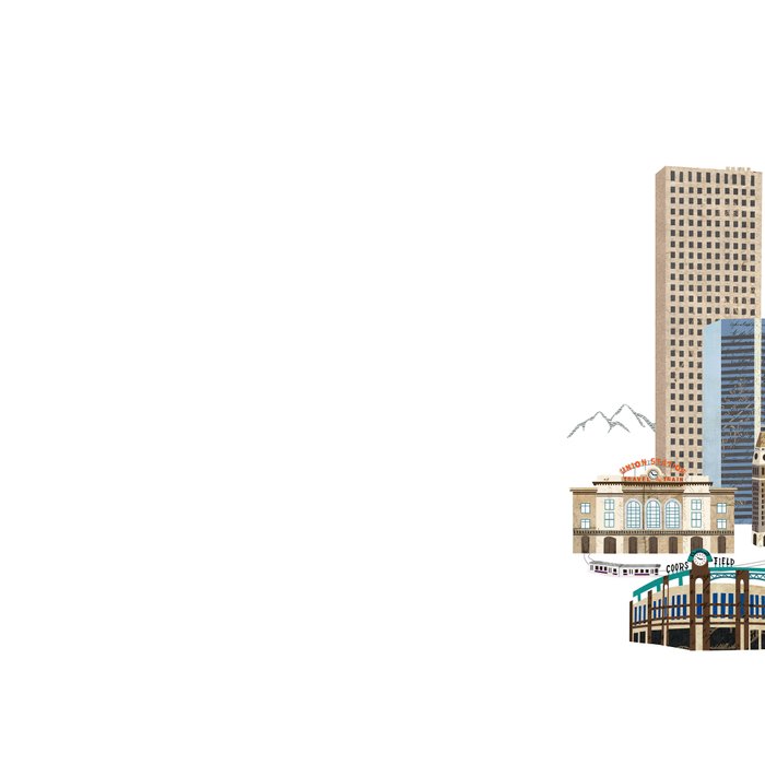 Denver Skyline Coffee Mug Gallery Image 2