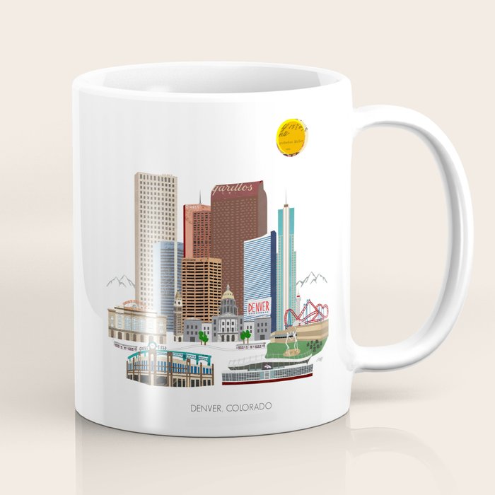 Denver Skyline Coffee Mug Gallery Image 1