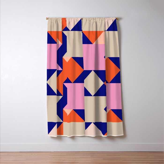 Geometric Shapes 217 Window Curtain Gallery Image 3