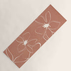 Little Flower Outline on Clay 02 Yoga Mat Gallery Image 1