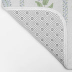 Soft Blue Green Emma Stripe Bath Mat Gallery Image 2