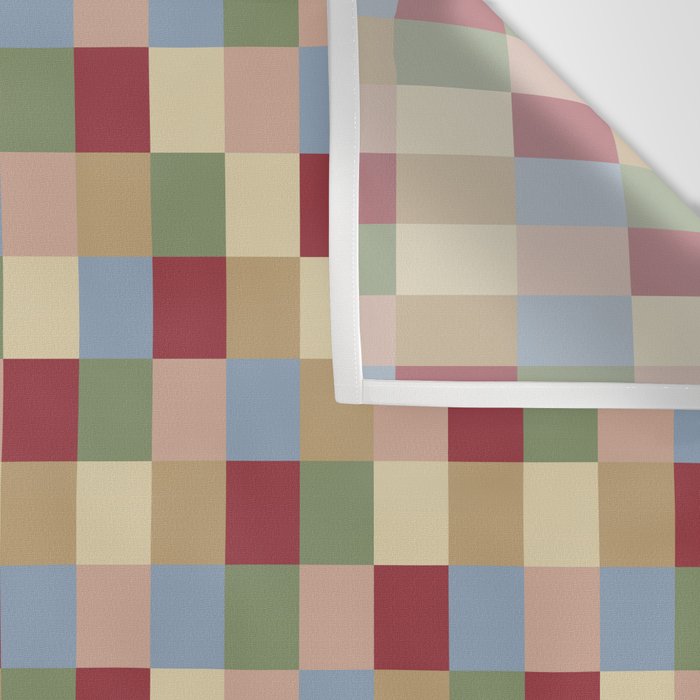 Bold Vintage Checks Pattern - Small XXI Wall Tapestry Gallery Image 3