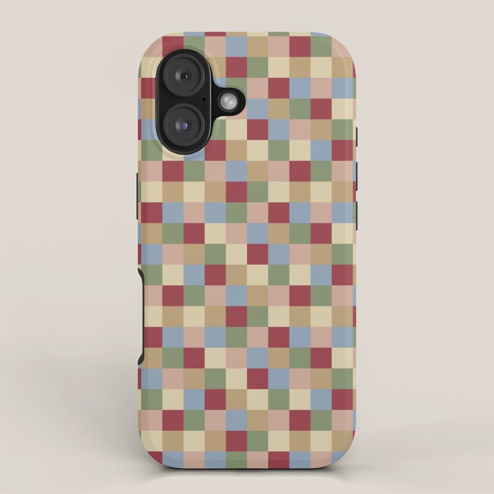 Bold Vintage Checks Pattern - Small XXI iPhone Case Gallery Image 1