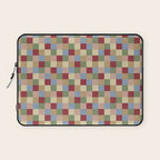 Bold Vintage Checks Pattern - Small XXI Laptop Sleeve Gallery Image 1