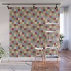 Bold Vintage Checks Pattern - Small XXI Wall Mural Gallery Image 1