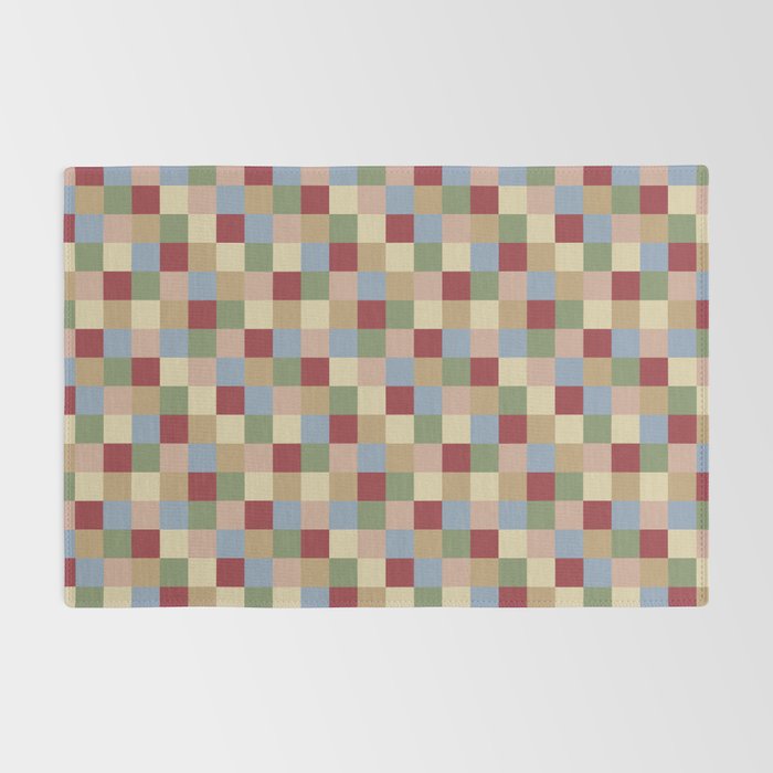 Bold Vintage Checks Pattern - Small XXI Rug Gallery Image 2