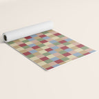 Bold Vintage Checks Pattern - Small XXI Yoga Mat Gallery Image 2