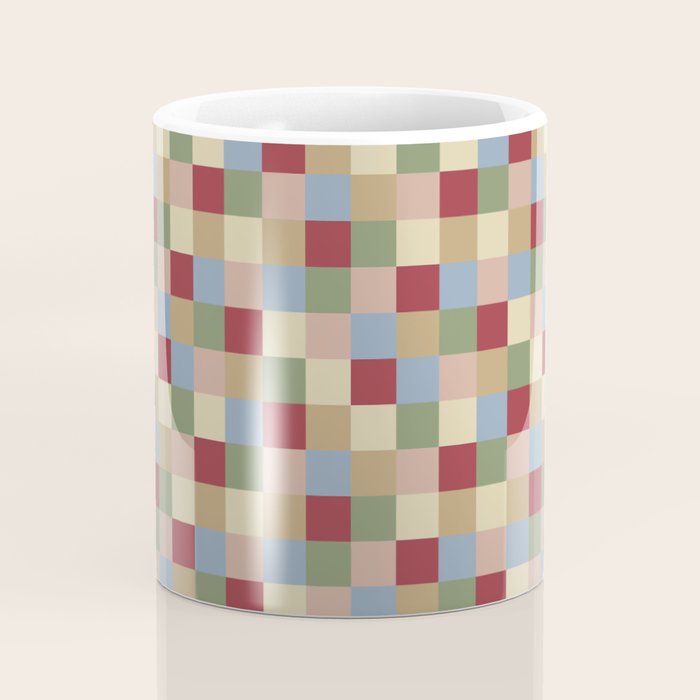 Bold Vintage Checks Pattern - Small XXI Coffee Mug Gallery Image 4
