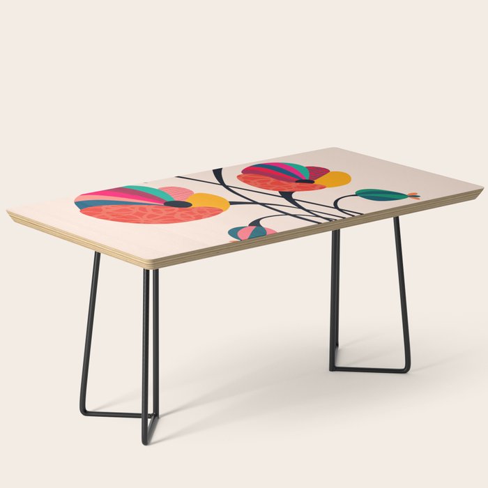 Poppies & Hummingbird Coffee Table Gallery Image 1