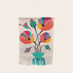 Poppies & Hummingbird Wall Hanging Gallery Image 1