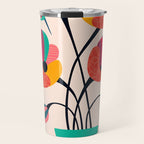 Poppies & Hummingbird Travel Mug Gallery Image 1