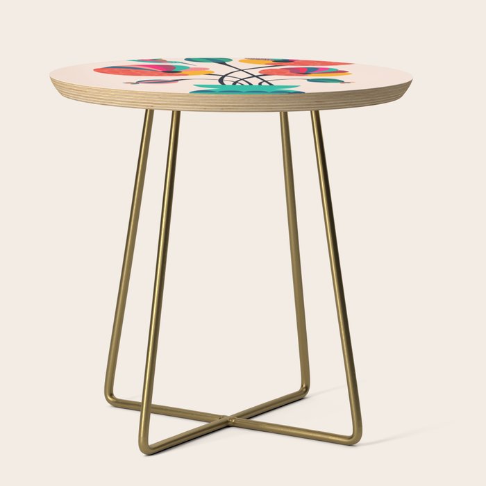 Poppies & Hummingbird Side Table Gallery Image 1