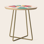 Poppies & Hummingbird Side Table Gallery Image 1