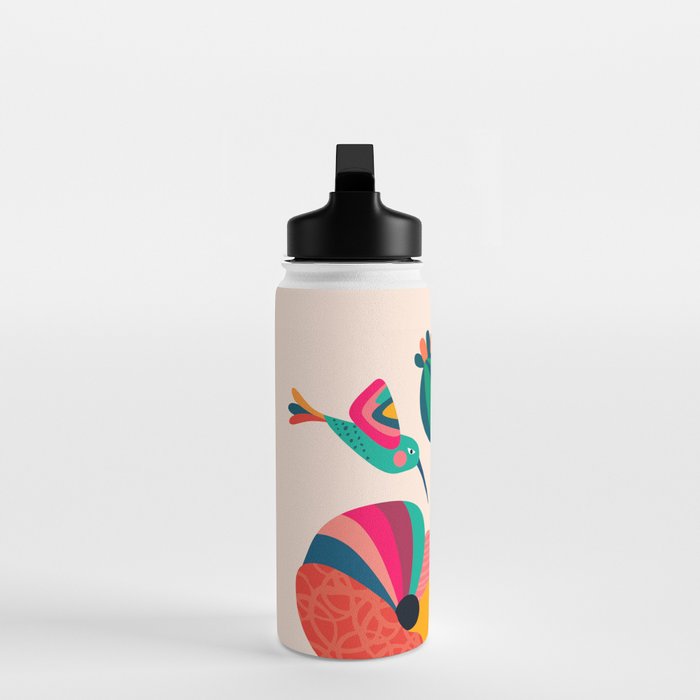 Poppies & Hummingbird Water Bottle Gallery Image 3