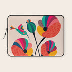 Poppies & Hummingbird Laptop Sleeve Gallery Image 1