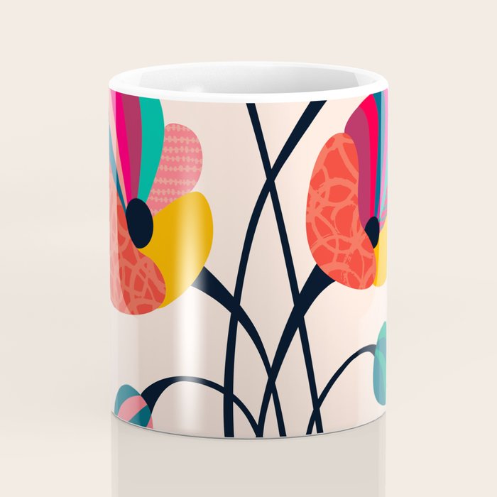 Poppies & Hummingbird Coffee Mug Gallery Image 4