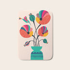Poppies & Hummingbird Bath Mat Gallery Image 1