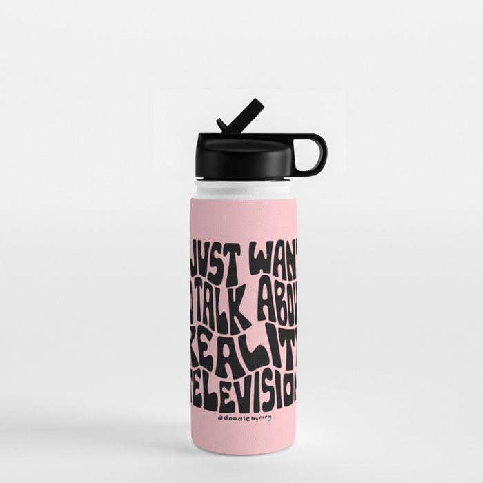 I Just Want to Watch Reality TV Water Bottle Gallery Image 1