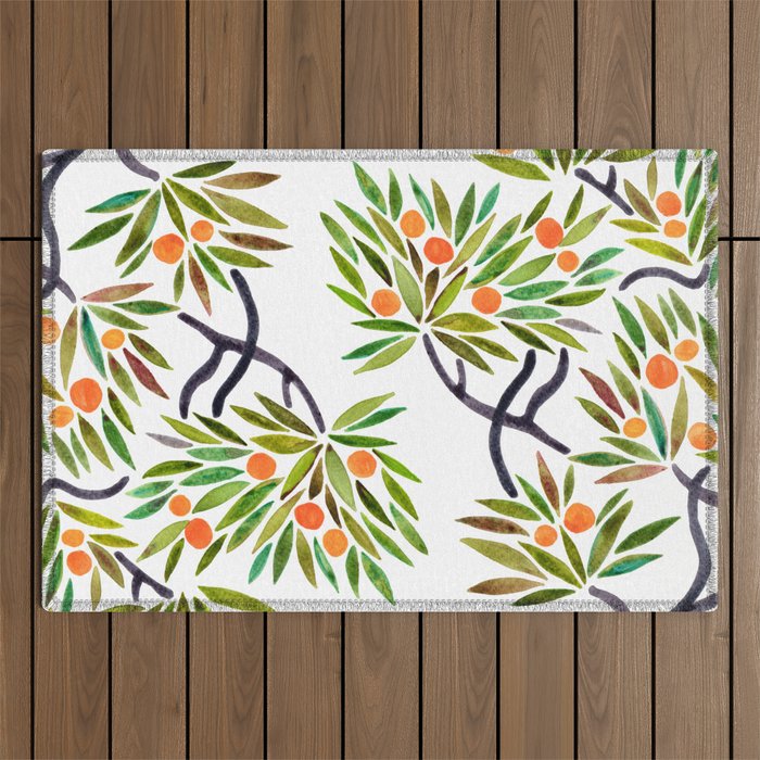 Bonsai Tree - Orange Fruit Outdoor Rug Gallery Image 1