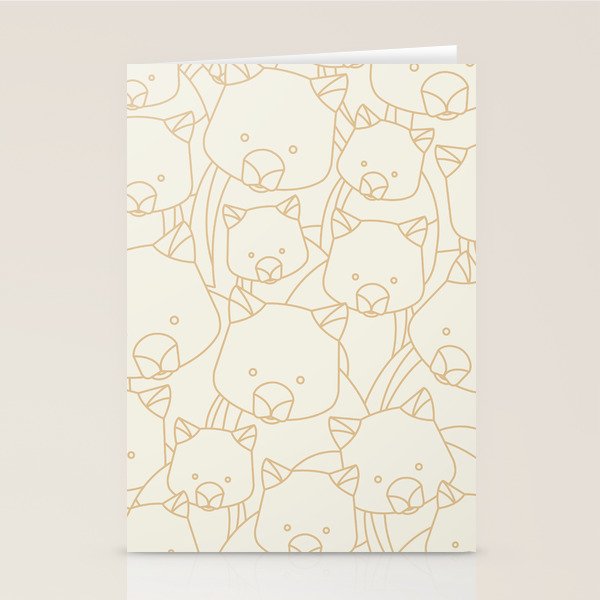 Minimalist Wombat Stationery Card Gallery Image 2