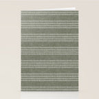 farmhouse stitch - olive Stationery Card Gallery Image 2