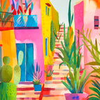 Tropical Caribbean Village Rural Charm Coffee Mug Gallery Image 2